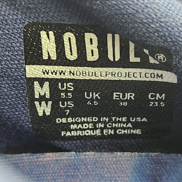 NoBull Tie-Dye Canvas Trainer Women's Sz 7 Blue Pink Athletic Gym CrossFit Shoes - Picture 10 of 10